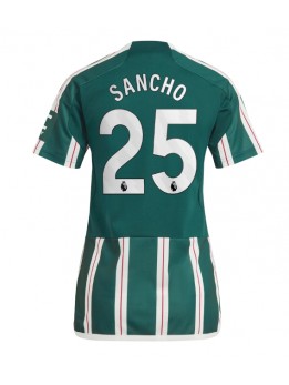 Manchester United Jadon Sancho #25 Auswärtstrikot für Frauen 2023-24 Kurzarm